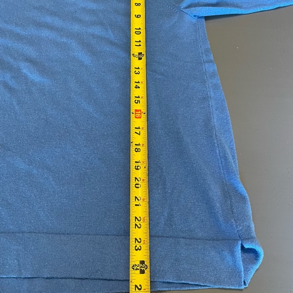 Talbots Blue Cashmere Blend Sweater - Picture 4 of 8